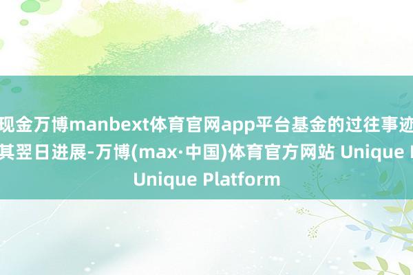 现金万博manbext体育官网app平台基金的过往事迹并不代表其翌日进展-万博(max·中国)体育官方网站 Unique Platform