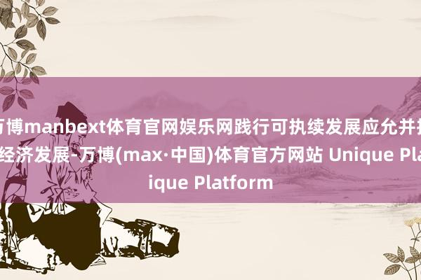 万博manbext体育官网娱乐网践行可执续发展应允并推动轮回经济发展-万博(max·中国)体育官方网站 Unique Platform