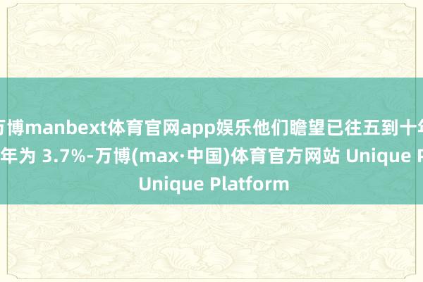 万博manbext体育官网app娱乐他们瞻望已往五到十年通胀率每年为 3.7%-万博(max·中国)体育官方网站 Unique Platform