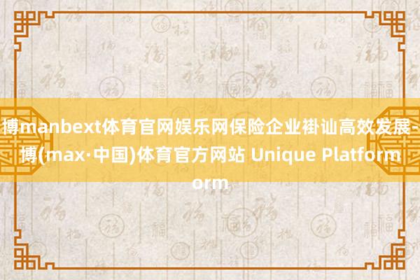 万博manbext体育官网娱乐网保险企业褂讪高效发展-万博(max·中国)体育官方网站 Unique Platform